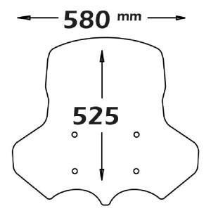 Parabrisas alto tipo original GUZZI v85 tt 19-22 Â· 3